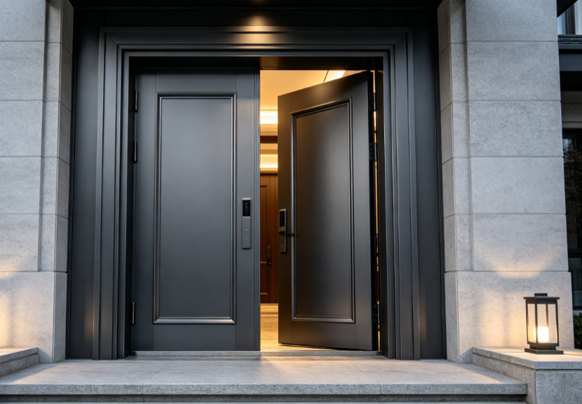 Porte d'entrée de sécurité anti-effraction